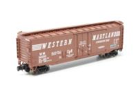 71087 50' plug door boxcar of the Western Maryland - brown 36003