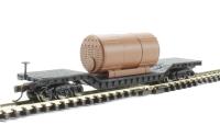 71395 Heavyweight depressed center flat car - undecorated - black