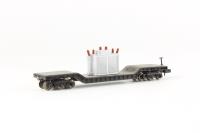 71398 Heavyweight depressed center flat car - undecorated - black