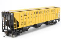 71694 54' Pullman-Standard covered hopper in J.W. Flammer Inc. (JWFX) Yellow #1008