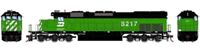 71751 SD40T-2 EMD 8217 of the Burlington Northern 