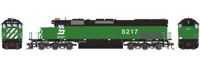 71851 SD40T-2 EMD 8217 of the Burlington Northern - digital sound fitted