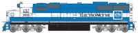 72126 EMD SD60 9033 of the Electro-Motive - digital sound fitted