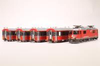 7258-130 'Bernina Express' Train Pack - includes Class Ge 4/4 'Bonaduz' and 4 x Coaches of the Rhaetian Railway