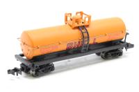 73484 41' chemical tank car of Shell Oil - yellow and black 1245