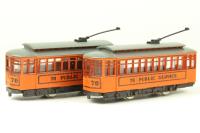 7506 Brill trollies in orange 'Public Service' livery