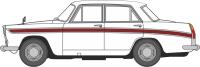 76ACF007 Austin Cambridge in Snowberry white with Embassy maroon stripe