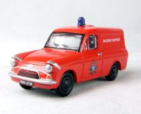 76ANG022 Ford Anglia van in "Fire Department Incident Support" red livery