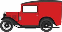 76ASV007 Austin Seven Van Red