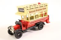 76B041 Thornycroft Open Top Bus - 'Bolton Evening News'