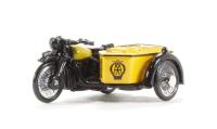 76BSA001 BSA M20/WM20 Motorcycle & sidecar 'AA', with early front forks (circa 1937-47)