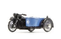 76BSA002 BSA M20/WM20 Motorcycle & sidecar 'RAC' with early front forks (circa 1937-47)