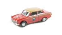 76COR1004 Ford Cortina MkI in red & gold racing livery