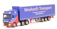 76DXF002 DAF XF Euro 6 curtainside - "Wreford's Transport"