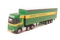 76MB006 Mercedes Actros GSC Curtainside Sparks Transport