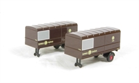 76MH011T Pair of trailers for Scammell Scarab van trailer in GWR livery