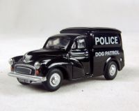 76MM036 Morris Minor van in "Police Dog Patrol" black livery