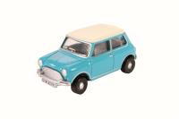 76MN008 Mini Cooper surf blue / old English white