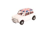 76MN011 Austin Mini Cooper White Union Jack