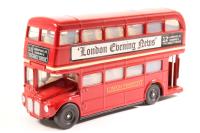76RM101 Routemaster d/deck bus in "London Transport" red livery with "London Evening News" advert