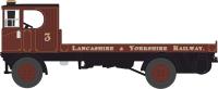 76SEN003 Sentinel Flatbed truck in Lancashire & Yorkshire Railway maroon