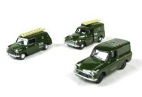 76SET03 Post Office 3 vehicle set with Ford Anglia van, Mini van and Morris Minor van