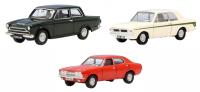 76SET84 Ford Cortina 3-piece set including Mk1, Mk2 & Mk3