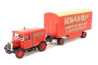 76SST007 Scammell Showtrac & Dodgem Trailer Arnold Bros