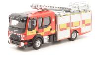 76VEO001 Volvo FL Emergency One Pump Ladder in West Yorkshire FIre & Rescue red