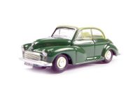 76MMC003 Morris Minor convertable with closed roof in almond green & white