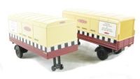 76RAB001T Pair of box trailers for Scammell Scarab van trailer in "British Rail" livery