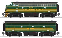 7723 F3A & F3B EMD 683 & 671B of the Maine Central - digital sound fitted