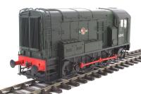 Class 08 shunter D3043 in BR green with late crest and no yellow warning panels