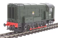 Class 08 shunter 13282 in BR green with early crest and no yellow warning panels