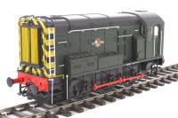 Class 08 shunter in BR green with wasp stripes and late crest - Unnumbered