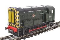 Class 08 shunter D3219 in BR green with wasp stripes and late crest
