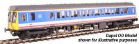 Class 121 'Bubble Car' single car DMU 55027 in revised Network SouthEast livery - digital sound fitted