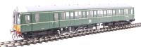 Class 122 'Bubble Car' single car DMU 55000 in BR green with small yellow panels