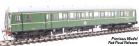 Class 122 'Bubble Car' single car DMU 55018 in BR green with speed whiskers