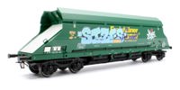 7F-026-001G1 HIA Freightliner Green Heavy Haul Limestone Hopper 369008 Graffiti
