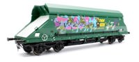7F-026-002G1 HIA Freightliner Green Heavy Haul Limestone Hopper 369022 Graffiti