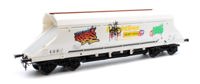 7F-026-004G HIA Freightliner White Heavy Haul Limestone Hopper 369044 Graffiti