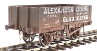 7F-051-016W 5-plank open wagon "Alexander Crane, Gloucester" - 103 - weathered