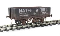 7F-051-018W 5-plank open wagon "Nathl Atrill, Chesterfield" - 6 - weathered