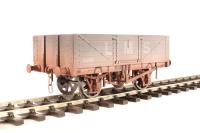 7F-051-019W 5-plank open wagon in LMS grey - 24361 - weathered