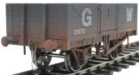 7F-051-029W 5-plank open wagon in GWR grey - 25172 - weathered