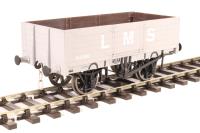 7F-051-035 5-plank open wagon in LMS grey - 24380 