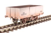 7F-051-045W 5-plank open wagon in BR grey - M318250 - weathered
