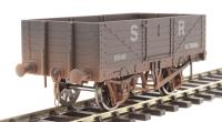 7F-051-046W 5-plank open wagon in SR brown - 9540 - weathered