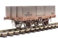 7F-051-052W 5-plank open wagon in BR grey - M318260 - weathered